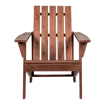 Irving Outdoor Patio Modern Acacia Wood Adirondack Chair - JONATHAN Y